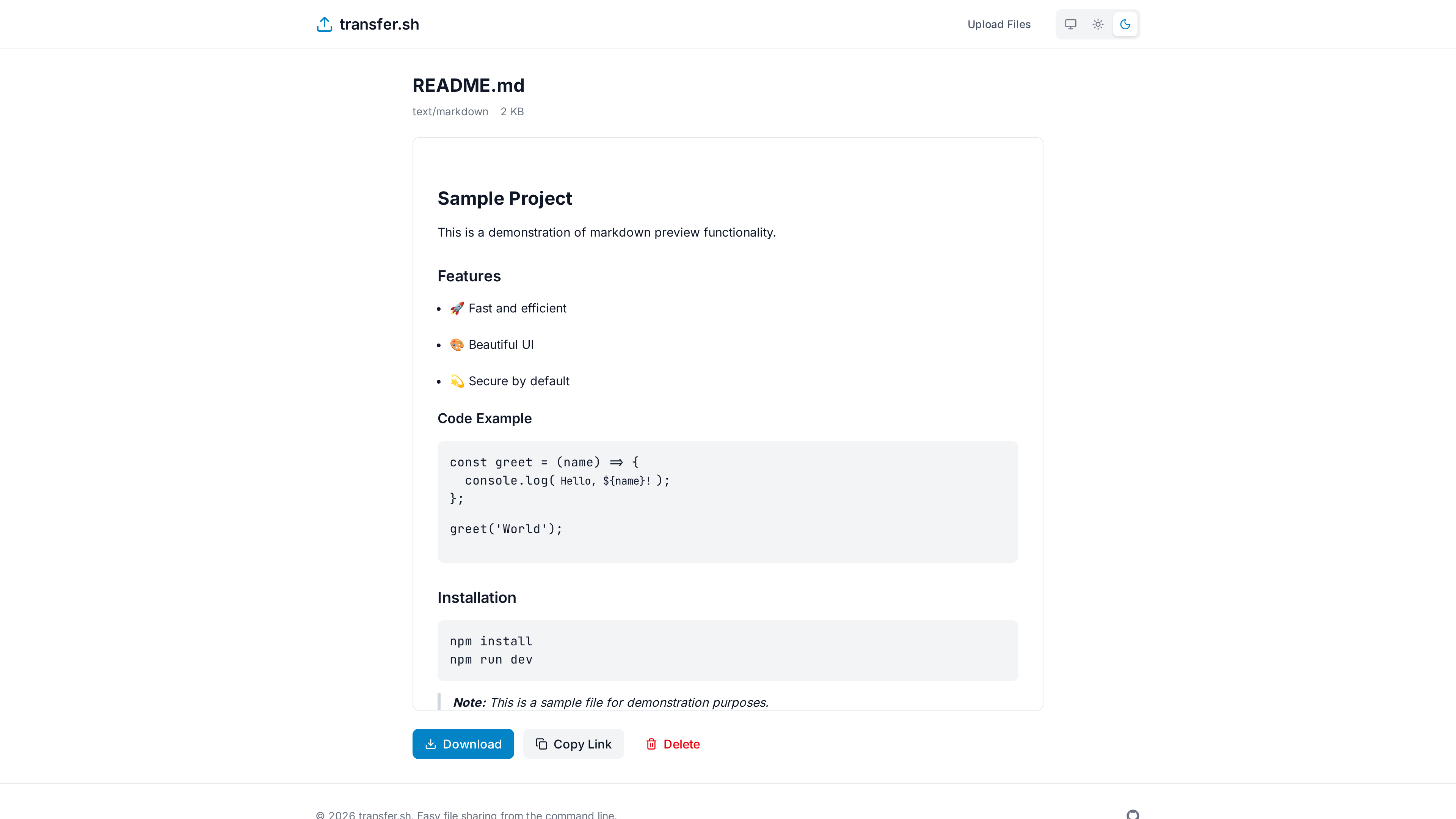 Markdown Preview Light Mode